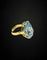 Bague Bague artisanale ornée d'une topaze bleue 58 Facettes