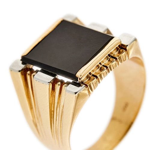 Bague Bague homme avec onyx 58 Facettes 31243