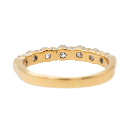 Bague 48 Bague Demi alliance Or jaune Diamant 58 Facettes 2699520CN