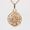 Pendentif Médaille ancienne or rose ajourée 58 Facettes CVP117