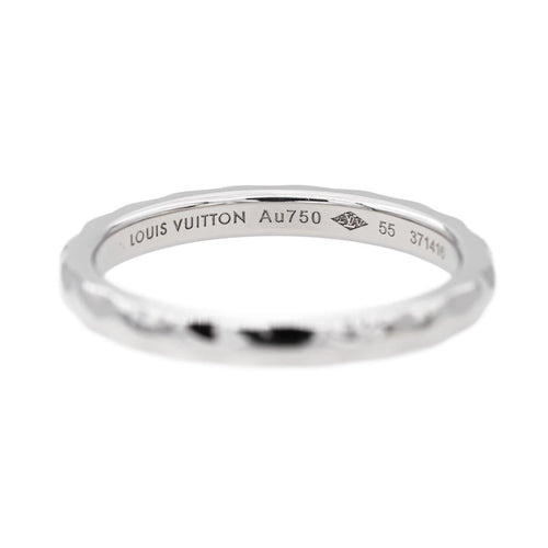 Bague 55 Louis Vuitton Bague Alliance Or blanc 58 Facettes 3120963CN