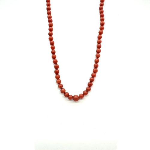 Collier Collier or jaune et corail 58 Facettes Z1351779