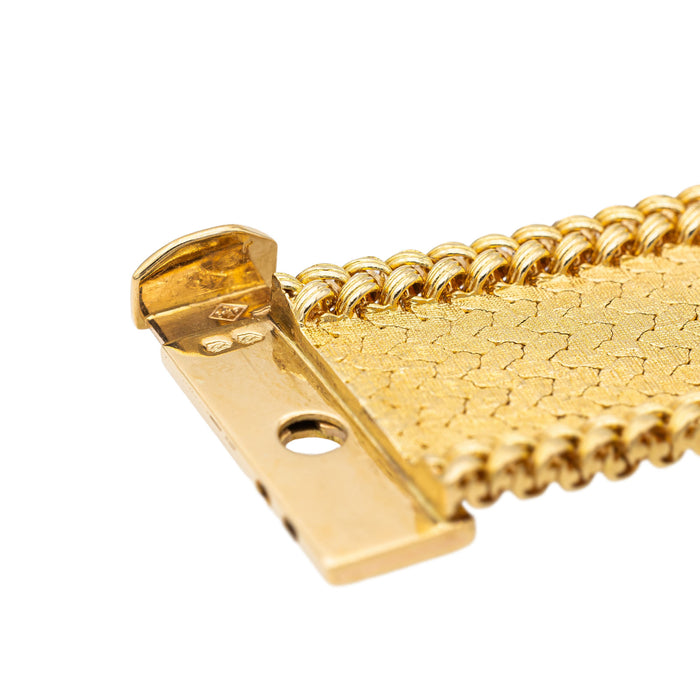 Georges Lenfant Yellow Gold Cuff Bracelet