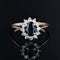 Bague 55 Bague occasion marguerite saphir diamants 58 Facettes 24-009