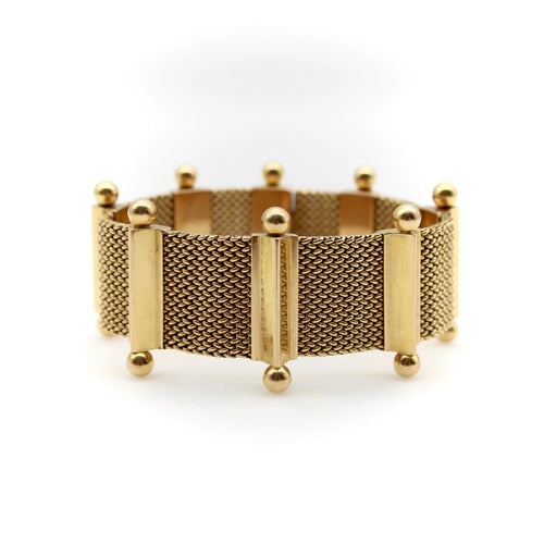 Bracelet bracelet en or tissé 58 Facettes