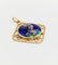 Pendentif Pendentif Art nouveau Limoges en or 18k, plaque émaillée à la jeune fille 58 Facettes A06402