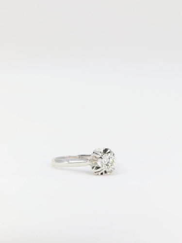 Bague 52.5 Bague solitaire Art Déco Diamant 0,50ct 58 Facettes 582