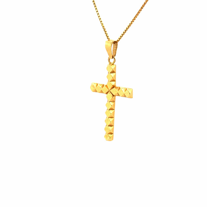 Pendentif Pendentif croix or jaune 58 Facettes 2-PEA2-GS37725