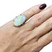 Bague 51 Bague or blanc opale arlequin et diamants 58 Facettes 338