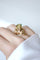 Bague 51.5 Bague Grenouille Emeraude et Diamant sur Or Jaune - 1970's 58 Facettes