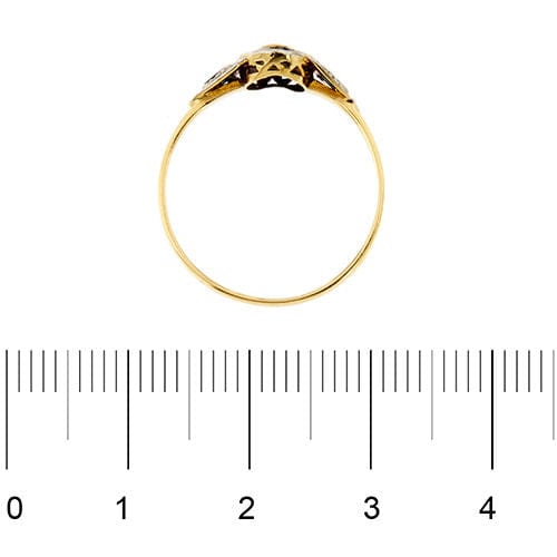 Bague Bague halo avec saphirs et diamants 58 Facettes 36385