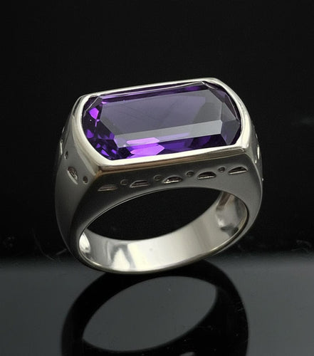 Bague Bague moderne avec améthyste 58 Facettes