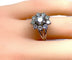 Bague 49.0 Bague marguerite en or blanc 18 carats en diamants 58 Facettes AB259