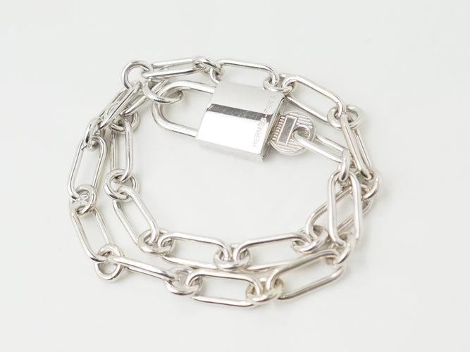 Bracelet Bracelet Hermès AlphaKelly GM en argent 58 Facettes 33598