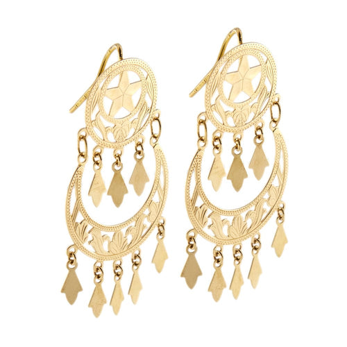 Boucles d'oreilles Boucles d'oreilles pendantes gitane 58 Facettes 35800