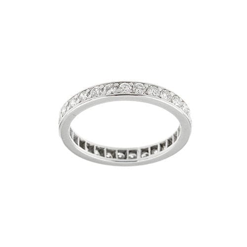 Bague 51 Bague d'éternité avec diamants de 1,45 ct 58 Facettes 36705
