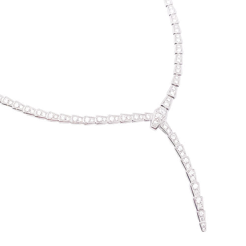 Collier Collier Bulgari "Serpenti Viper" or blanc, diamants. 58 Facettes 33804