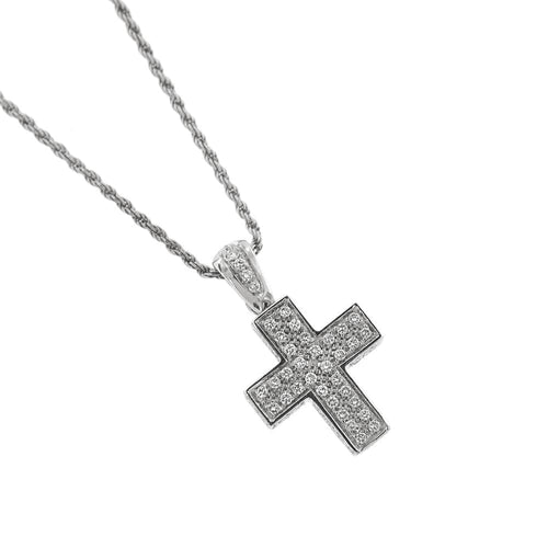Collier Collier Pendentif croix et diamants 58 Facettes 32812