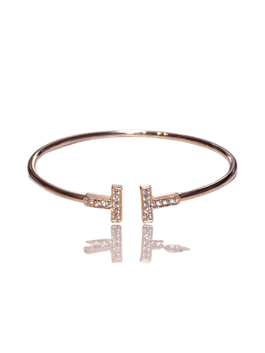 Bracelet Bracelet Tiffany T Wire en or rose 18 carats 58 Facettes 60023940