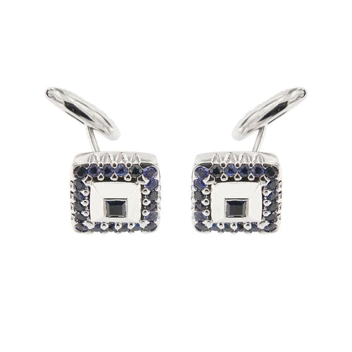 Boutons de manchette Boutons de manchette avec saphirs 58 Facettes 36483