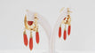 Boucles d'oreilles Boucles d'oreilles en or jaune et corail 58 Facettes 32382