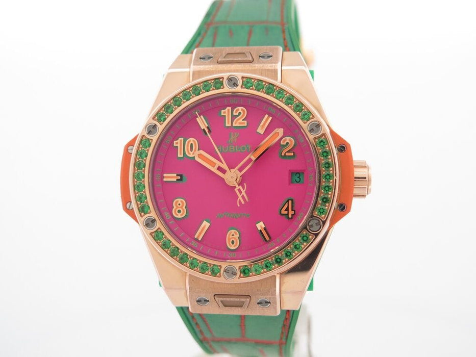 Montre montre HUBLOT big bang pop art automatique or rose 58 Facettes 263361