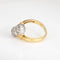 Bague 56 Bague double orbe en diamant, bijou vintage en or jaune 58 Facettes G14009