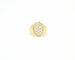 Bague Bague en or jaune sertie de diamants de 0,38 ct 58 Facettes 9543