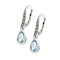 Boucles d'oreilles Boucles d'oreilles en aigue-marine et diamants 58 Facettes 29435