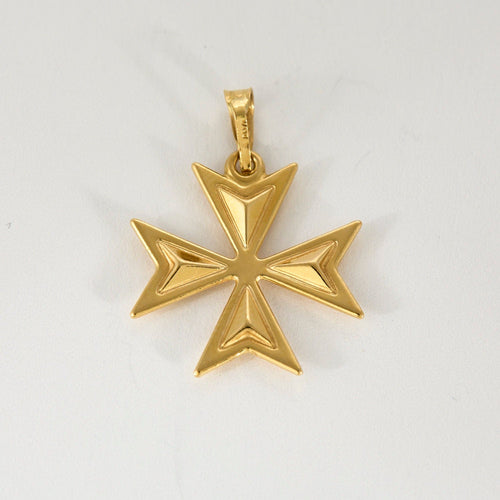 Pendentif Pendentif or jaune, croix de malte 58 Facettes CHOL08683