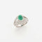 Bague 52 Bague Art Déco en platine et émeraude 58 Facettes 22774