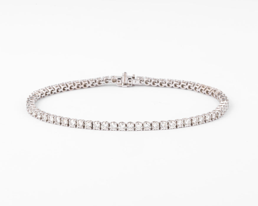 Bracelet Bracelet Rivière en Or gris orné de diamant 58 Facettes 1