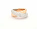 Bague Bague Wagner en or blanc et rose 58 Facettes