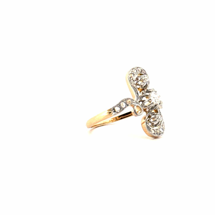 Bague 53 Bague Ancienne Or Jaune Diamants 58 Facettes 87-GS31274-01