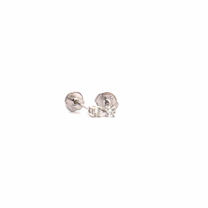 Boucles d'oreilles Puces d'oreilles or blanc diamants 58 Facettes E2BO-GS33020