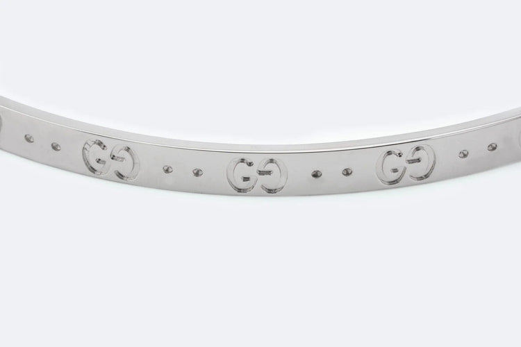 Bracelet Oro Bianco Bracciale Gucci in oro bianco 58 Facettes 24,00 BRC