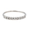 Bague 53 Bague Demi alliance Or blanc Diamant 58 Facettes 2916895CN