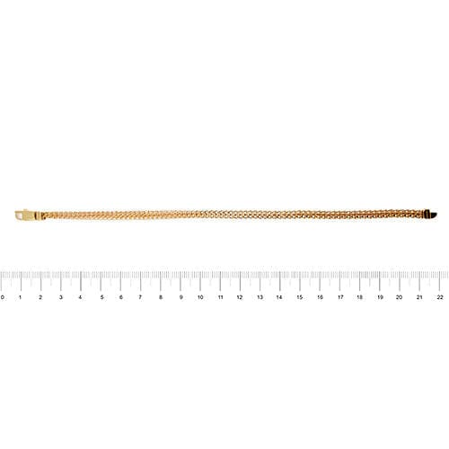 Bracelet Bracelet en maille fantaisie or rose 58 Facettes 37966