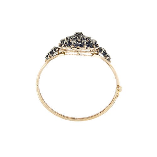 Bracelet Bracelet rigide émaillé en or rose avec diamants 58 Facettes 37288