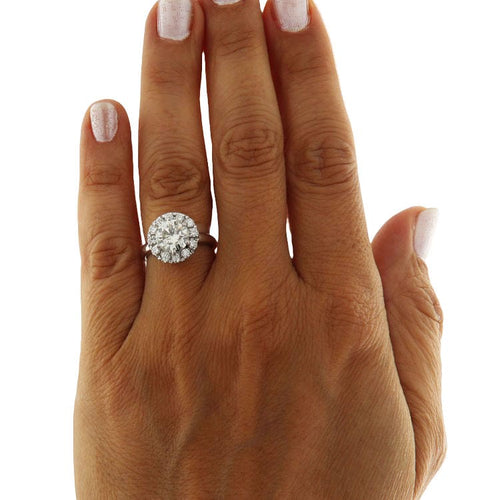 Bague 52 Bague en or blanc avec diamant central 58 Facettes G3874