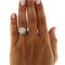 Bague 52 Bague en or blanc avec diamant central 58 Facettes G3874