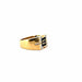 Bague 54 Bague Tank Or Jaune Diamants 58 Facettes 83-GS32229