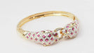 Bracelet Bracelet Panthère en or jaune, rubis et diamants 58 Facettes 32838