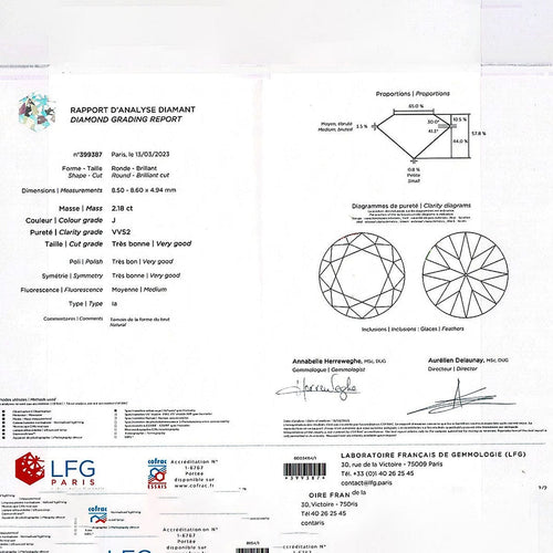 Bague 52 Bague solitaire diamant. 58 Facettes 32492