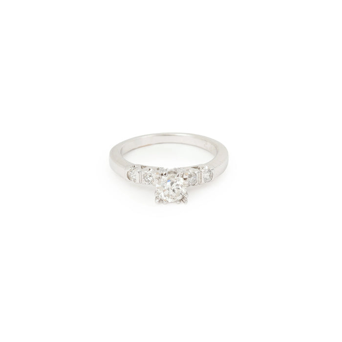 Bague 50 Bague solitaire diamants or blanc 58 Facettes BD169