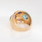 Bague Bague mosaïque en pierres précieuses vintage, dôme, taille 8, or jaune 14 carats, bijoux fins 58 Facettes G13906