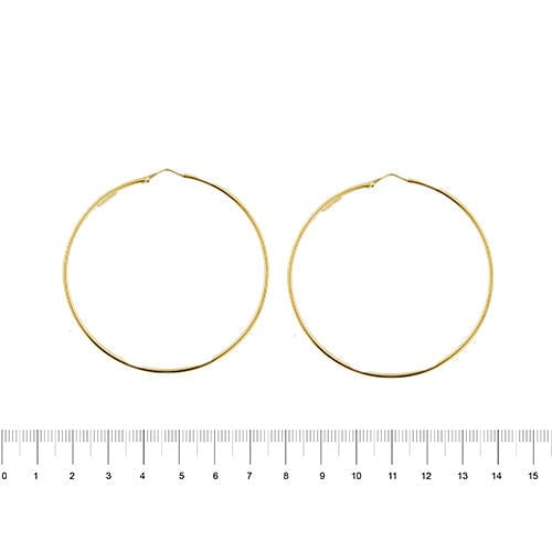 Boucles d'oreilles Grandes boucles d'oreilles créoles 58 Facettes 29276