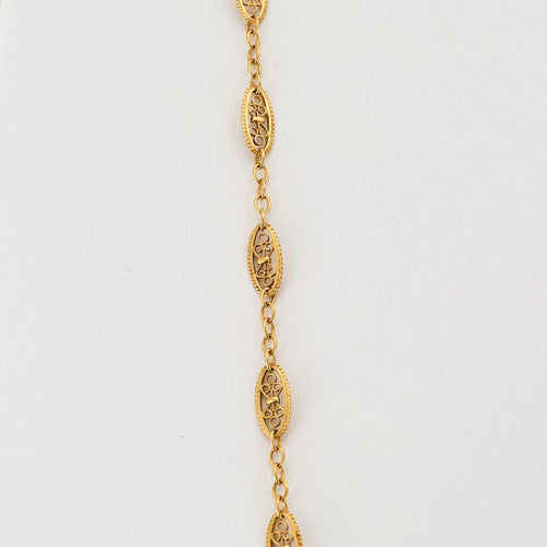 Collier Collier draperie or jaune 58 Facettes PER15085