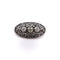 Broche broche ou pendentif ovale en argent et diamant avec dos en or 58 Facettes