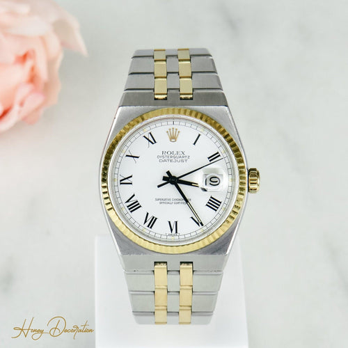 Montre ROLEX - DateJust OysterQuartz Acier / Or 58 Facettes 1529